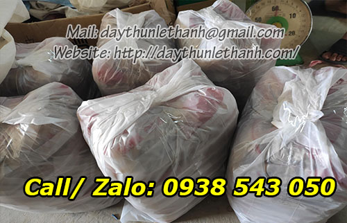 Thun được đóng bao 10kg/bao Thun được đóng bao 10kg/bao