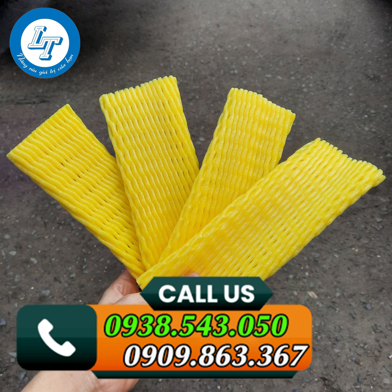 Xốp bọc trái cây màu vàng Xốp bọc trái cây màu vàng