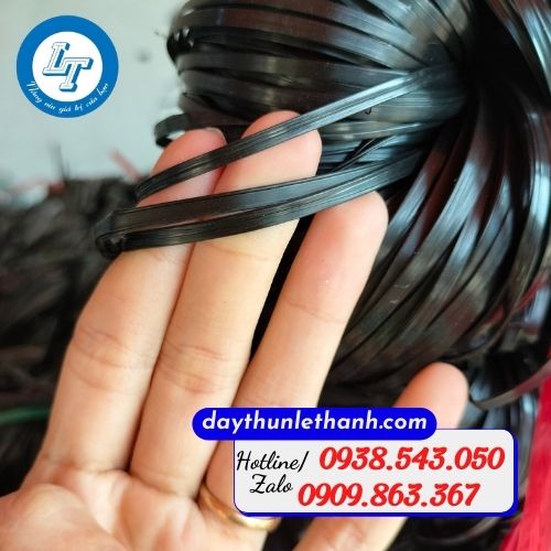 Dây nilon kẽm khô màu đen Dây nilon kẽm khô màu đen