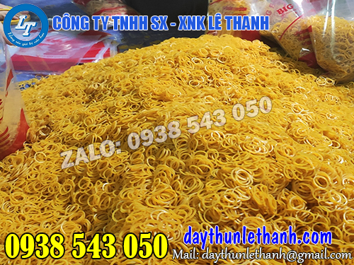 Dây thun khoanh màu vàng giá rẻ tại kho Dây thun khoanh màu vàng giá rẻ tại kho