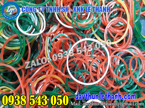 Dây thun khoanh nhiều màu sắc, kích thước, giá rẻ Dây thun khoanh nhiều màu sắc, kích thước, giá rẻ