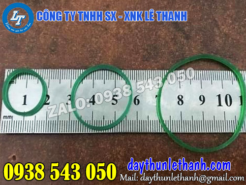 Dây thun màu xanh 3 size 16mm, 25mm, 38mm Dây thun màu xanh 3 size 16mm, 25mm, 38mm