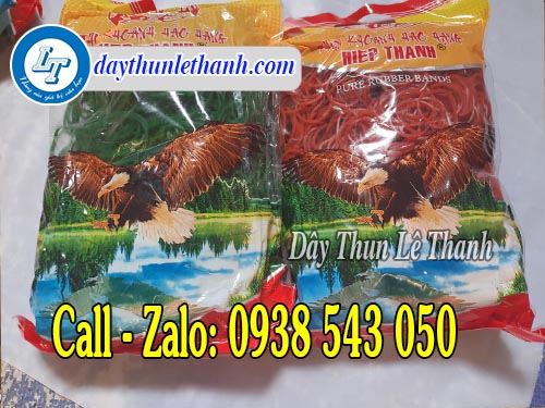 Dây thun con ó màu đỏ, xanh Dây thun con ó