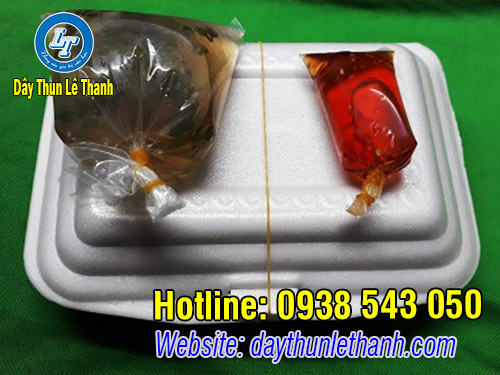 Dây thun khoanh dùng cột bịch thức ăn tiện lợi. Dây thun khoanh