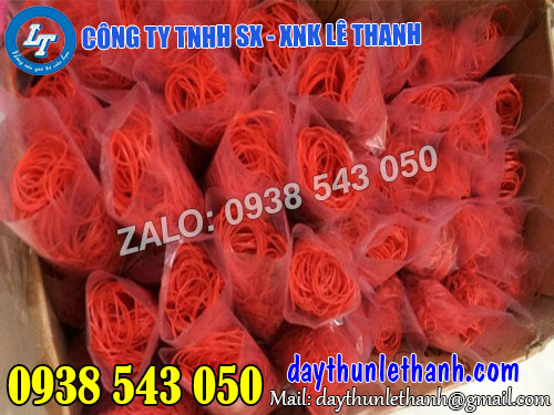 Dây thun màu đỏ chất lượng, giá rẻ tại kho Lê Thanh Dây thun màu đỏ chất lượng, giá rẻ tại kho Lê Thanh