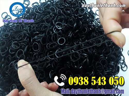 Thun màu đen có độ đàn hồi, kéo dãn tốt Thun màu đen