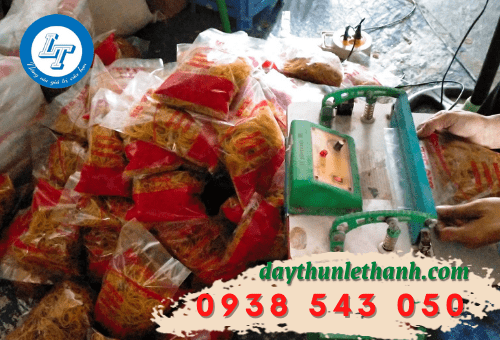 Dây thun mau vàng đóng bịch 500gam Dây thun mau vàng đóng bịch 500gam