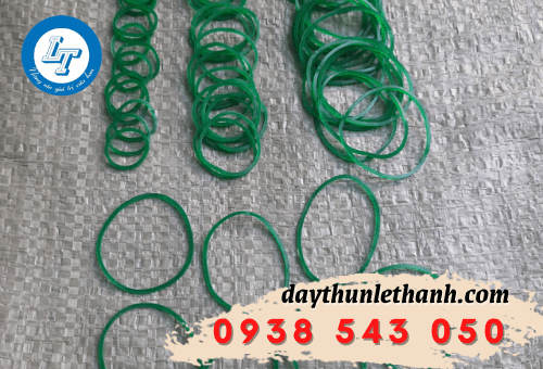 Dây thun mau xanh 3 size Dây thun mau xanh 3 size