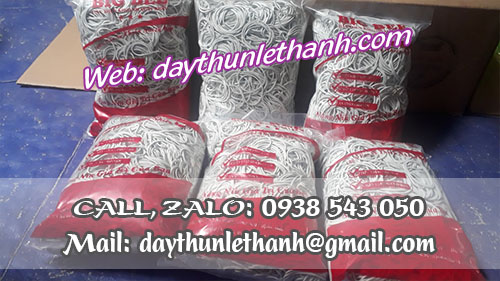 Dây thun màu trắng đóng bịch 500g