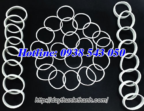 Thun màu trắng sữa bản lớn, nhỏ đường kính 25mm