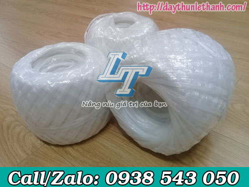 Dây nilon cuộn màu trắng 1kg  Dây nilon cuộn màu trắng 1kg
