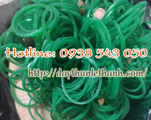 Dây chun màu xanh size 25mm