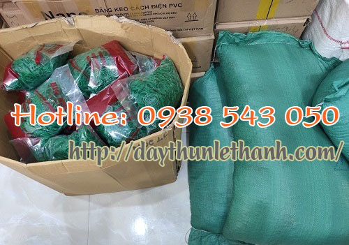 Dây chun xanh đóng gói 500g/bịch