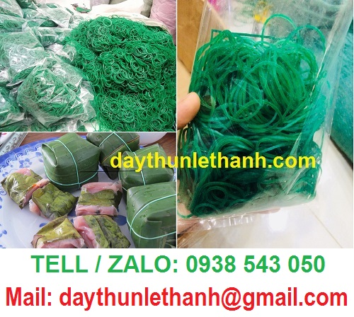 DÂY THUN MÀU XANH