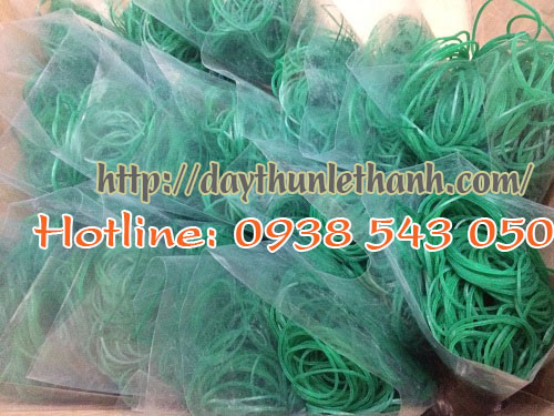 Dây chun xanh đóng gói 500g/bịch