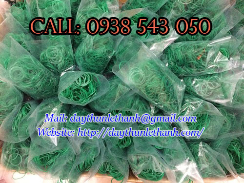 dây thun xanh đóng bịch dây thun xanh đóng bịch