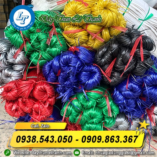 Xưởng sản xuất dây nilon kẽm đủ màu Xưởng sản xuất dây nilon kẽm đủ màu