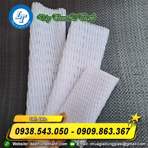 Lưới xốp bao trái cây nhiều kích thước Lưới xốp bao trái cây nhiều kích thước