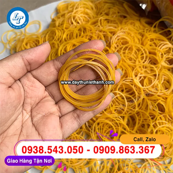 DÂY THUN MÀU VÀNG SIZE ĐẠI 38MM