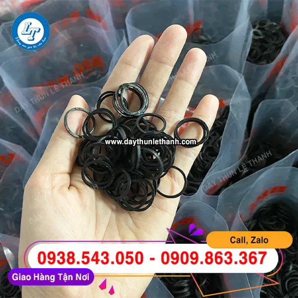 DÂY THUN MÀU ĐEN 12MM