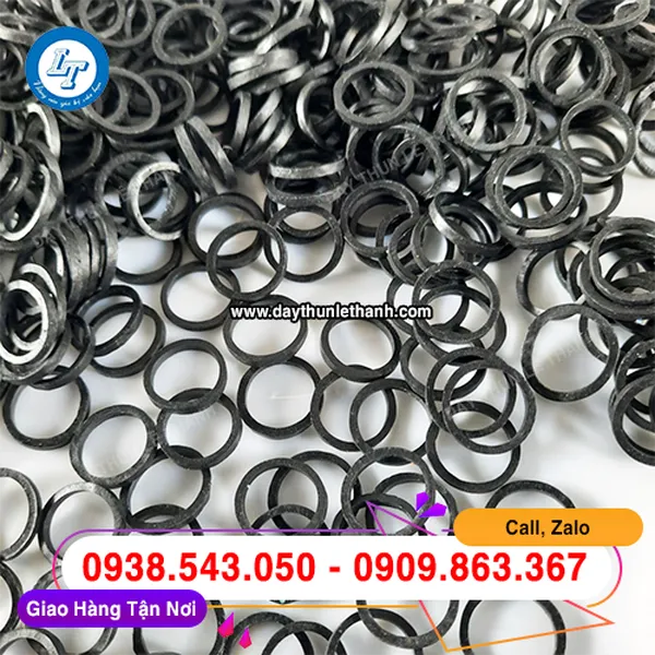DÂY THUN MÀU ĐEN 12MM
