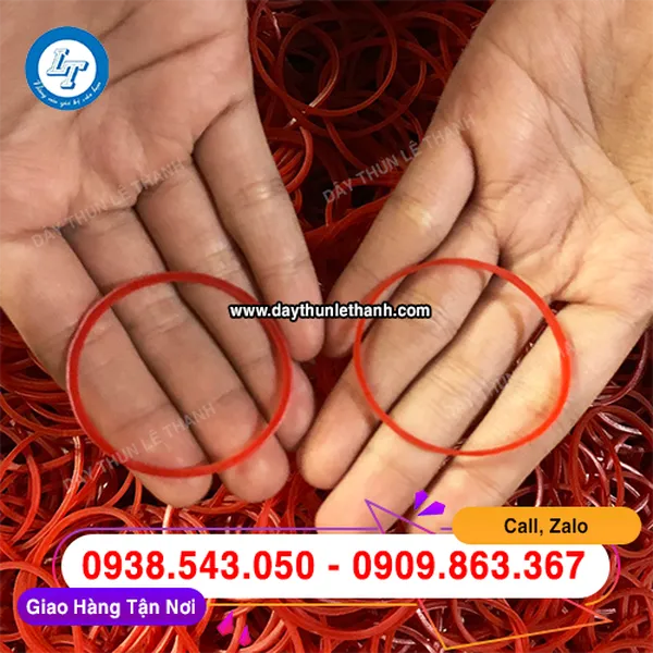 DÂY THUN MÀU ĐỎ SIZE ĐẠI 38MM