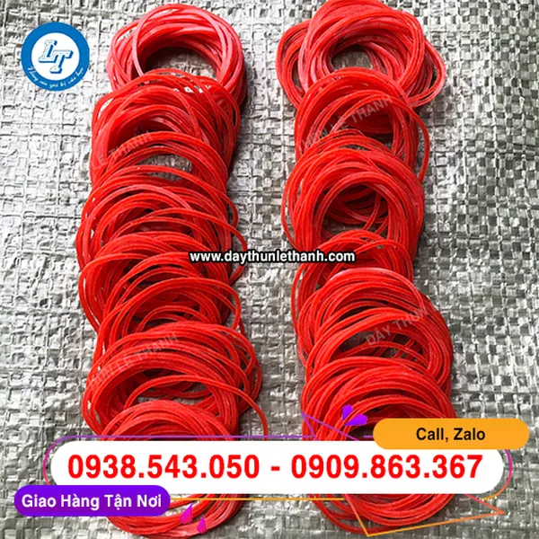 DÂY THUN MÀU ĐỎ SIZE ĐẠI 38MM