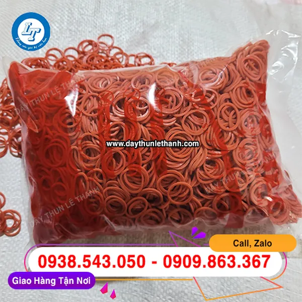 DÂY THUN MÀU ĐỎ SIZE TIỂU 16MM