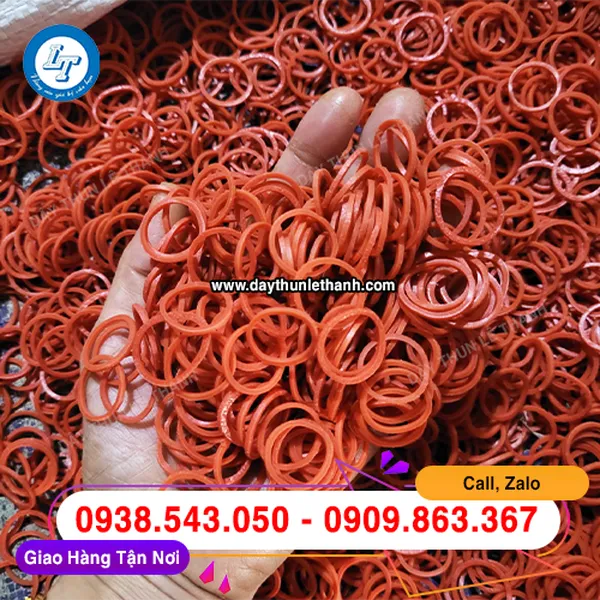 DÂY THUN MÀU ĐỎ SIZE TIỂU 16MM