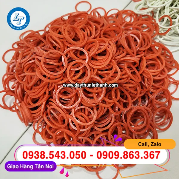 DÂY THUN MÀU ĐỎ SIZE TIỂU 16MM