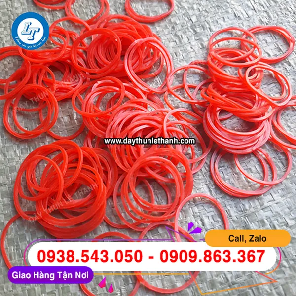 DÂY THUN MÀU ĐỎ SIZE TRUNG 25MM