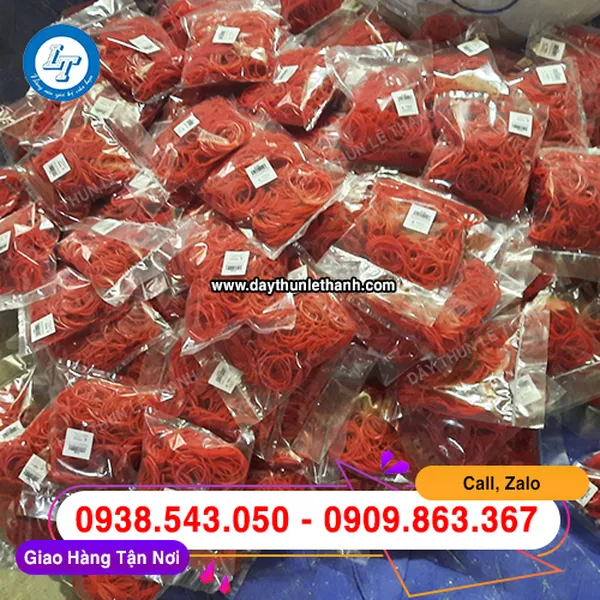 DÂY THUN MÀU ĐỎ SIZE TRUNG 25MM