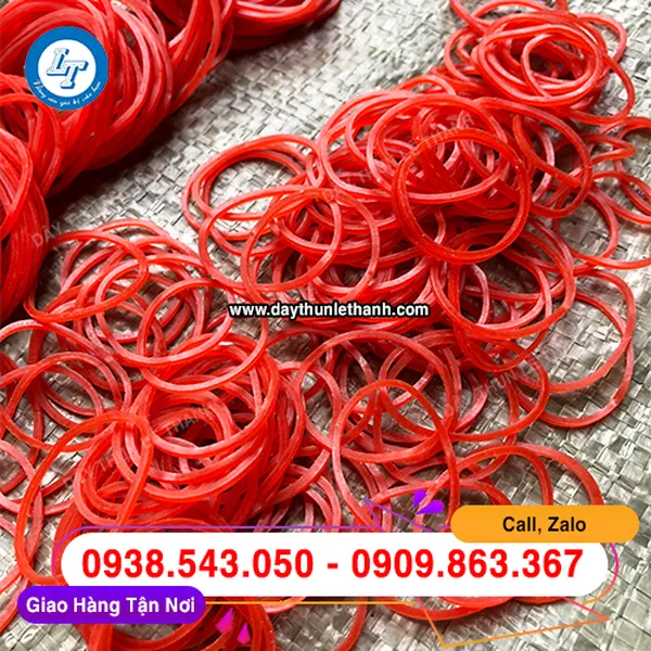 DÂY THUN MÀU ĐỎ SIZE TRUNG 25MM
