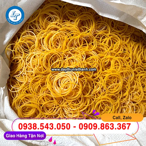 DÂY THUN MÀU VÀNG SIZE ĐẠI 38MM