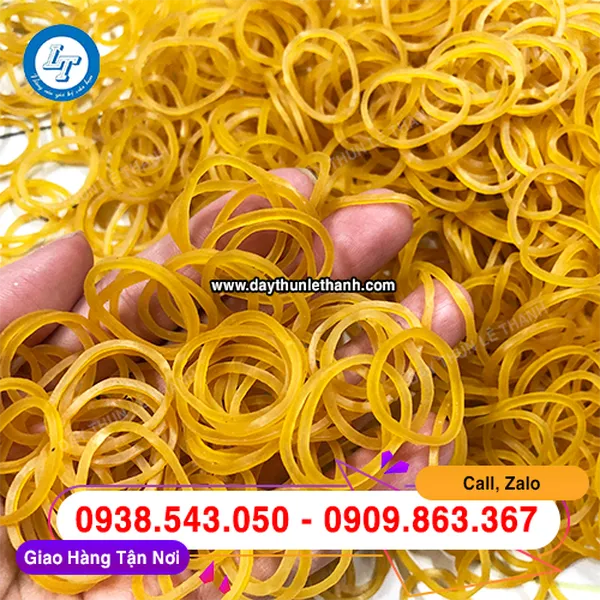 DÂY THUN MÀU VÀNG SIZE TIỂU 16MM