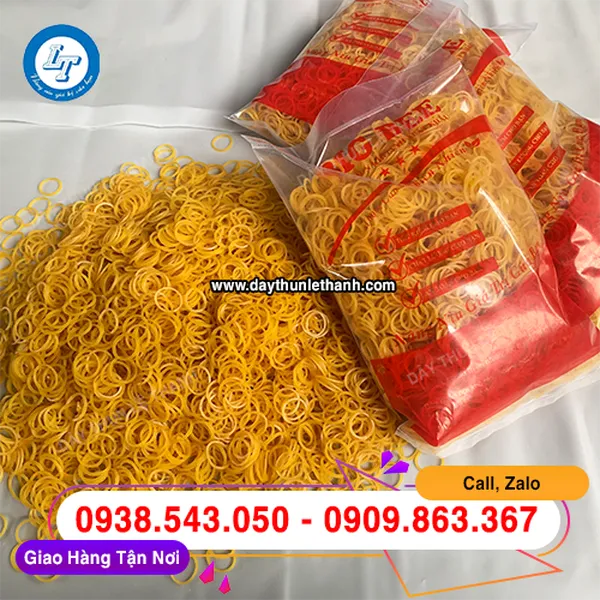 DÂY THUN MÀU VÀNG SIZE TIỂU 16MM