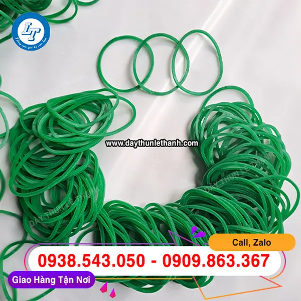 DÂY THUN MÀU XANH SIZE ĐẠI 38MM
