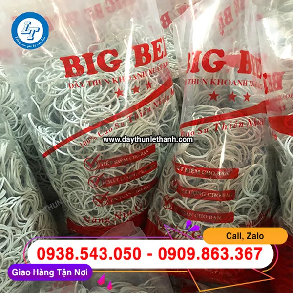 DÂY THUN TRẮNG SỮA SIZE TRUNG 25MM