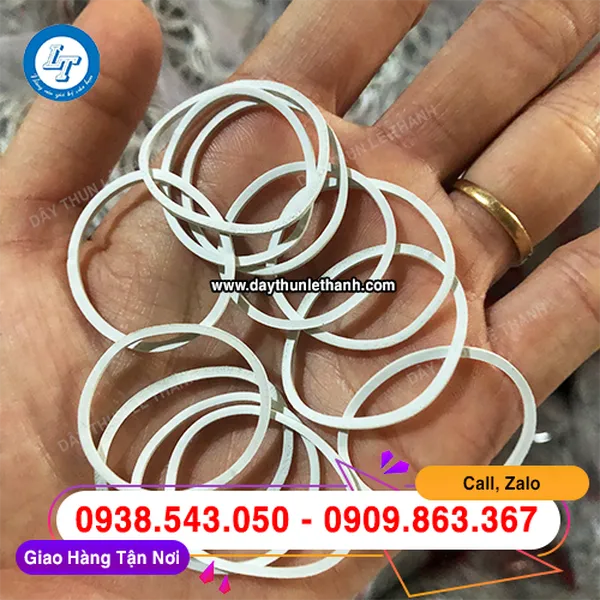 DÂY THUN TRẮNG SỮA SIZE TRUNG 25MM