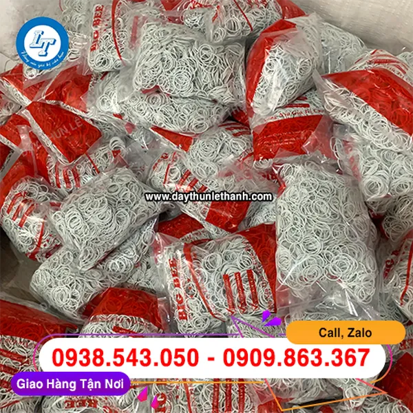 DÂY THUN TRẮNG SỮA SIZE TRUNG 25MM