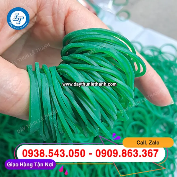 DÂY THUN XUẤT KHẨU MÀU XANH