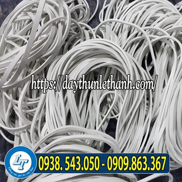 DÂY THUN BẢN LỚN MÀU TRẮNG SỮA