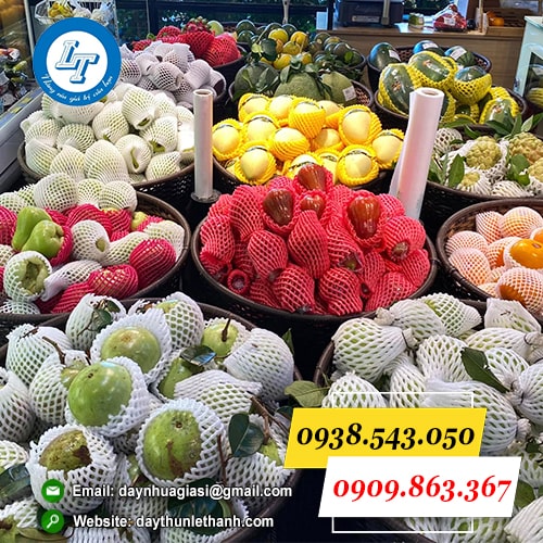 Xốp lưới bao trái cây các loại Xốp lưới bao trái cây các loại