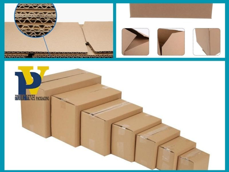 Hộp giấy carton của Phúc Vinh được sản xuất từ nguyên liệu chất lượng cao,