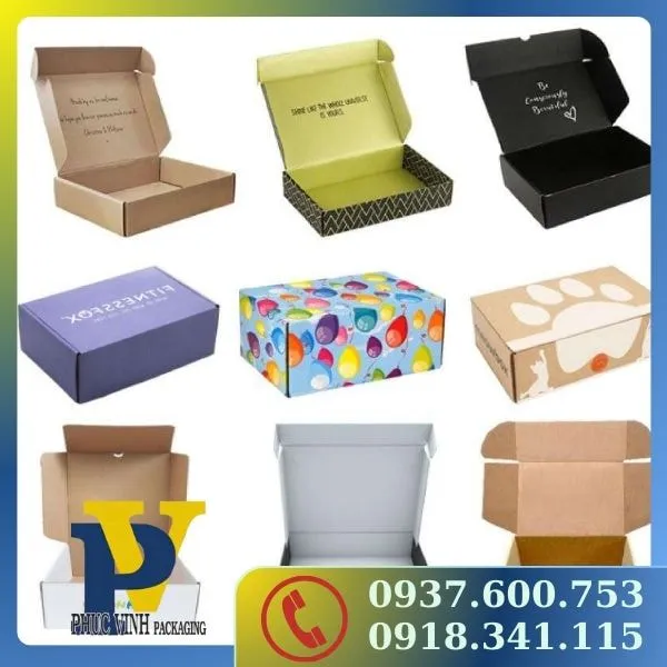 Hộp Carton Đựng Thực Phẩm Phúc Vinh – Bảo Vệ Thực Phẩm Hiệu Quả, Tiện Lợi