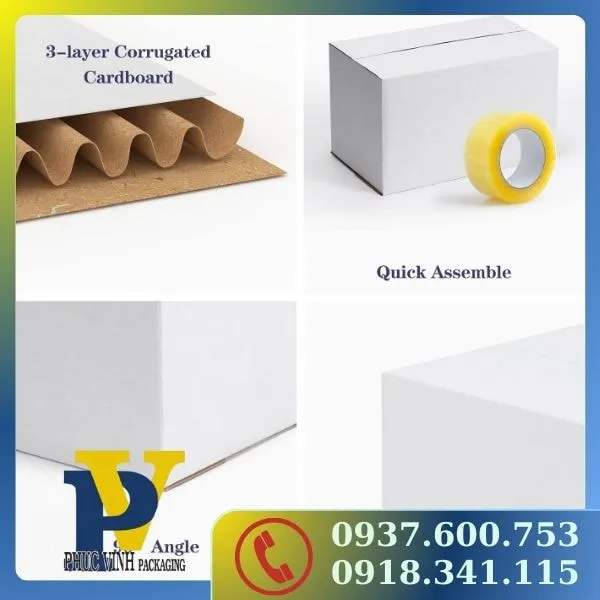 Phúc Vinh Cung Cấp Hộp Carton Đựng Thực Phẩm – Đảm Bảo Vệ Sinh An Toàn