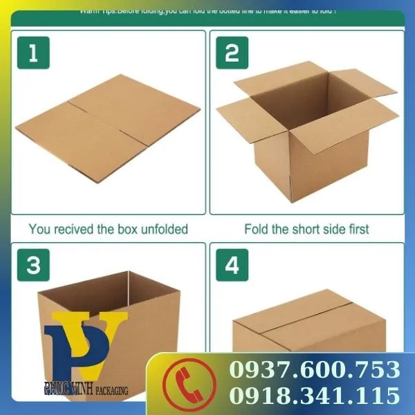  Hộp Carton Gói Hàng Phúc Vinh – Giải Pháp Đóng Gói Hiệu Quả, Tiện Lợi