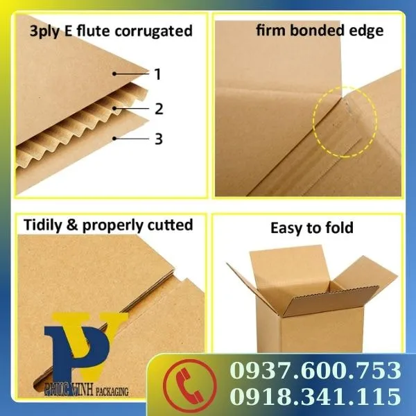 Phúc Vinh Cung Cấp Hộp Carton Gói Hàng – Chất Lượng Bền Bỉ, An Toàn