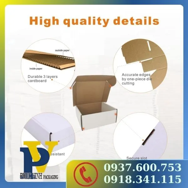 Phúc Vinh Cung Cấp Hộp Carton Gói Hàng – Chất Lượng Bền Bỉ, An Toàn