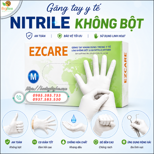 Găng Tay Y Tế Nitrile Không Bột Đa Năng Dễ Sử Dụng. Găng Tay Y Tế Nitrile Không Bột Đa Năng Dễ Sử Dụng.